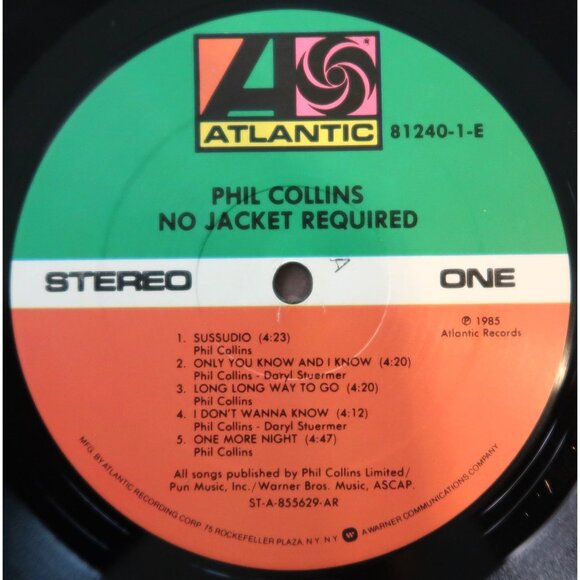 COPY - No Jacket Required Phil Collins LP Vinyl Record 80's Album Vintage - Picture 6 of 7